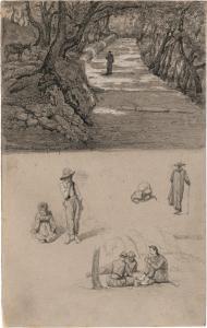 KITTENDORF Johan Adolph,St. Benedetto via Subiaco,1869,Galerie Bassenge DE 2022-12-02