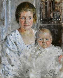 KITZ Marcin 1891-1943,Matka z dzieckiem,1922,Desa Dom Auckcyjny PL 2023-10-21