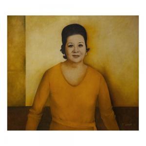 KIU KOK ANG 1931-2005,Portrait of a Woman,1970,Leon Gallery PH 2024-01-20