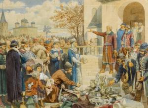 KIVSENKO Aleksej Danilovich,KOZMA MININ'S APPEAL TO NIZHNY NOVGOROD IN 1611,Sotheby's 2020-06-02