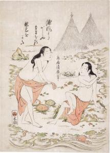 KIYOHIRO Torii 1710-1776,Abalone Divers ( Ama ),1752-58,Sotheby's GB 2022-12-16