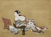 KIYOMASU Torii 1694-1722,Reclining courtesan,Mallet JP 2010-01-29