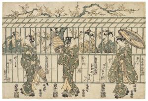 KIYOMITSU Torii 1735-1785,Courtesans Under Blossoming Plum,Christie's GB 2020-09-22