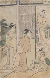 KIYONAGA Torii 1752-1815,Shinagawa seiro yuen,1790,Bonhams GB 2014-03-19