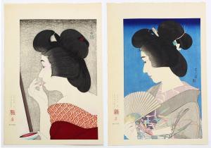KIYOTADA VII TORII 1875-1941,Summer Geiko,Clars Auction Gallery US 2018-06-16