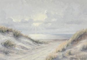 KJæR Ancher 1906-1984,Sunlight in the dunes,Bruun Rasmussen DK 2024-03-19