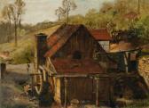 KJELDRUP Anton Edvard 1826-1869,Wassermühle,1864,Villa Grisebach DE 2014-05-28