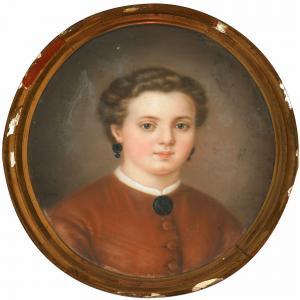 KJELLBERG Amanda 1835-1879,Portrait of a young girl,Bruun Rasmussen DK 2010-02-15