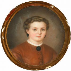 KJELLBERG Amanda 1835-1879,Portrait of a younggirl,Bruun Rasmussen DK 2010-01-25