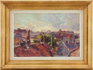 KJERNER Esther 1873-1952,Hustak,1930,Uppsala Auction SE 2023-01-17