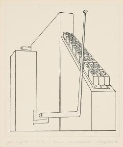 KLAPHECK Konrad 1935-1998,Der Gesetzgeber,1980,Van Ham DE 2024-04-18