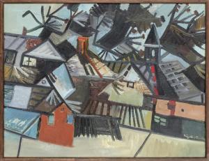 KLAPSTE Jaroslav 1923-1999,Village (from Podkrkonosi),1970,Art Consulting CZ 2023-10-15