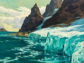 KLAR Otto 1908-1994,Glacial Fjord Landscape,1938,5th Avenue Auctioneers ZA 2015-05-17