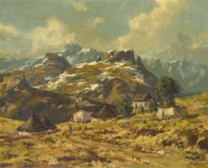 KLAR Otto 1908-1994,Landscape with Rondawels,Strauss Co. ZA 2023-11-27