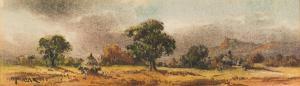 KLAR Otto 1908-1994,Landscape with Trees and Huts,Strauss Co. ZA 2024-03-11