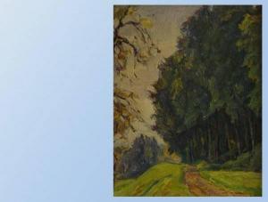 KLAUI Henry 1880-1962,Waldweg,1929,Zurichsee CH 2008-04-09