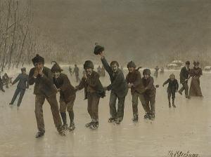KLEEHAAS Theodor 1854-1929,The skaters,Bonhams GB 2006-11-15