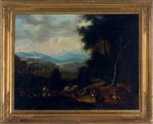 KLEEMANN Christoph Nikolaus 1737-1797,A cavalry holdup in a wooded valley,Christie's GB 2011-02-08