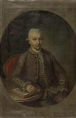 KLEEMANN J. Jakob 1739-1790,Bildnis eines Mannes mit Buch. 1775.,1775,Galerie Koller CH 2007-09-17