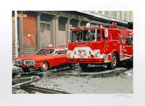 KLEEMANN Ron 1937-2014,FIRE ENGINE (FDNY),1979,Ro Gallery US 2024-01-01