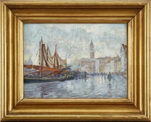 KLEIMER Axel 1881-1945,Venedig efter regn,1922,Uppsala Auction SE 2018-08-28