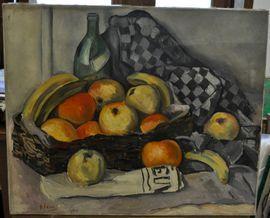 KLEIN Fritz 1882-1953,Composition aux pommes et aux bananes,Millon & Associés FR 2021-03-04