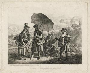 KLEIN JOHANN ADAM 1792-1875,Die Maler auf der Reise,1819,Galerie Bassenge DE 2023-06-07