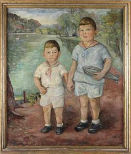 KLEIN Ly 1898-1968,Bildnis der Geschwister Becker,1937,DAWO Auktionen DE 2021-05-28
