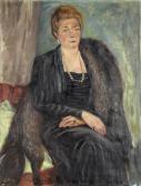 KLEIN Ly 1898-1968,Bildnis einer vornehmen Dame mit Pelz,DAWO Auktionen DE 2013-04-30