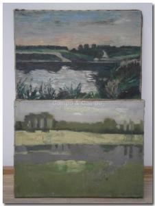 KLEIN PIERRE 1909-1992,Deux paysages à l'étang,Campo & Campo BE 2017-09-02