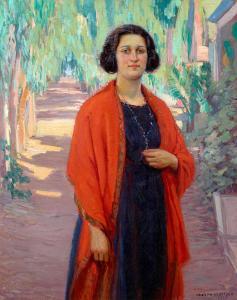 KLEITSCH Joseph 1882-1931,The Girl in Red,Bonhams GB 2024-04-23