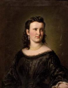 KLEMENT Johann Hans 1860,Porträt der Baronessa Maria Prato-Clodi,1888,Palais Dorotheum AT 2008-11-20