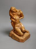 KLEMENT Lorenc 1911-1983,a glazed terracotta group of embracing lovers,Gorringes GB 2022-09-05