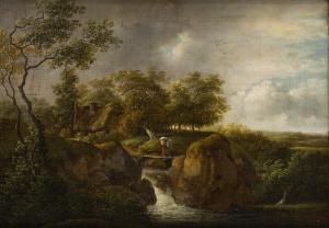 KLENGEL Johann Christian 1751-1824,Landscape with waterfall,Desa Unicum PL 2024-01-30