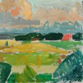 KLENO Eugenij 1921-2005,A summer landscape,1963,Bruun Rasmussen DK 2015-08-30