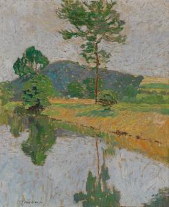 KLEPINSKI Johann 1872-1927,River Landscape,1912,Palais Dorotheum AT 2014-12-09