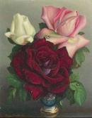 KLESTOVA Irene 1908-1989,Bouquet de roses,1989,Boisgirard & Associés FR 2008-03-26