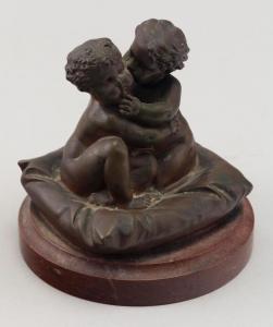 KLEY Louis 1833-1911,Two children embracing,Eldred's US 2024-02-16