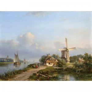 KLEYN Lodewijk Johannes 1817-1897,Figures On A Canal Near A Windmill,Sotheby's GB 2006-10-17