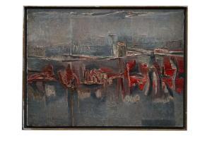 KLIEMANN Carl Heinz 1924-2016,Abstraction rose,1960,EVE FR 2023-07-13