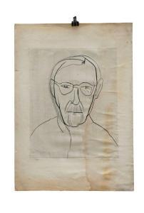 KLIEMANN Carl Heinz 1924-2016,Portrait de Karl Schmidt-Rottluff,1960,EVE FR 2023-02-23