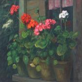 KLIIM H.C 1900-1900,Geraniums in flowerpots,Bruun Rasmussen DK 2012-06-18