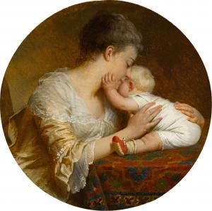 KLIMSCH Eugen Johann Georg 1839-1896,A mother and child,1884,Sotheby's GB 2021-12-16