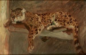 KLIMSCH Paul 1868-1917,Schlafender Jaguar,Zeller DE 2012-07-05