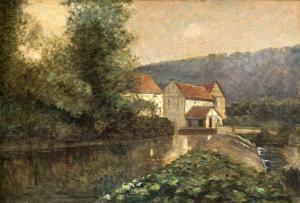 Klingelhofer Fritz 1832-1903,Wassermühle in Mitteldeutschland,Historia Auctionata DE 2018-09-22