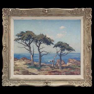 KLINGELHOFER Louis K. 1861-1947,Carmel Coastline,Auctions by the Bay US 2004-11-13