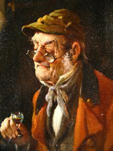 KLINGEN richard 1873-1924,Portrait of a Gentleman Drinking Wine,Litchfield US 2009-02-04