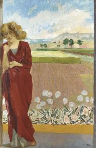 KLINGER Max 1857-1920,A woman in a landscape,1912,Christie's GB 2003-12-11