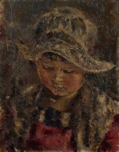 KLINGHOFFER Clara 1900-1970,A Young Girl Wearing a Bonnet,Mallams GB 2023-02-19