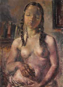 KLINGHOFFER Clara 1900-1970,GIRL WITH PLAITS,Sotheby's GB 2020-05-27